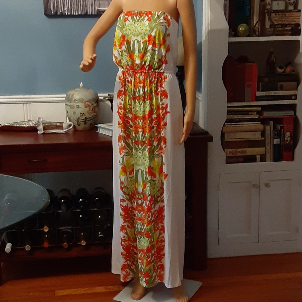 Bisou Bisou tropical maxi dress